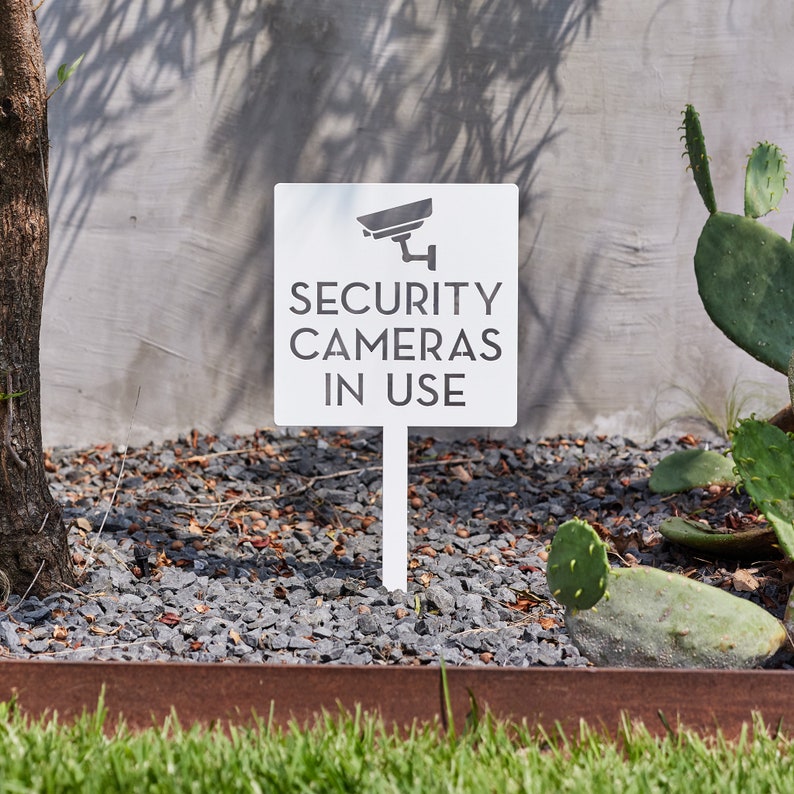 Home Security Yard Sign - Rambu Kamera Keamanan - Rambu Peringatan