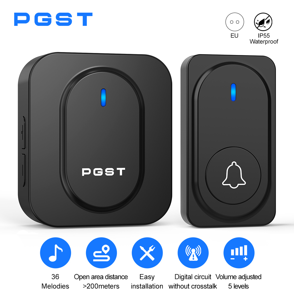 Home Security Outdoor - Bel Pintu Nirkabel PGST 36 Nada