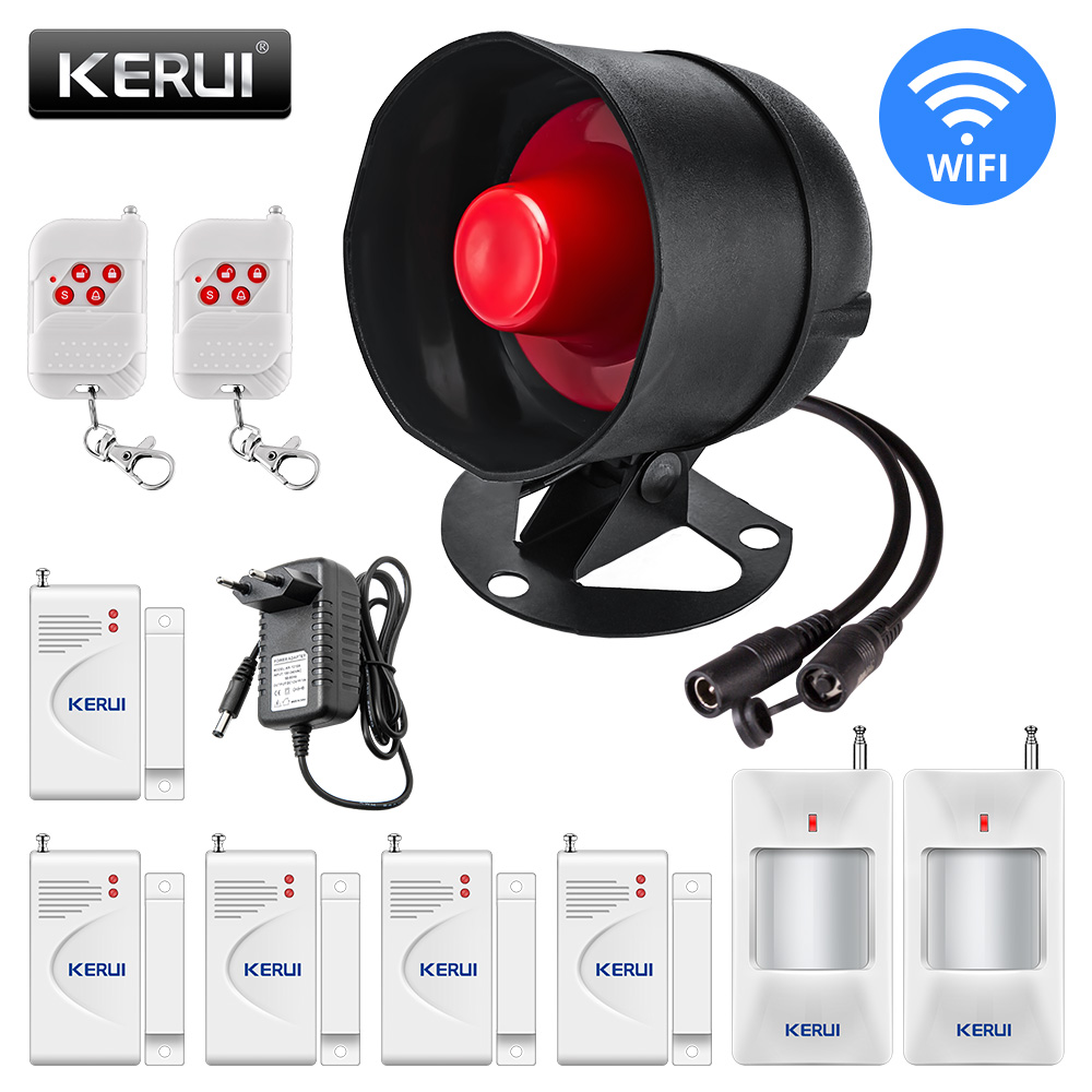 Home Security Zones - KERUI Tuya Kit sistem Alarm rumah,