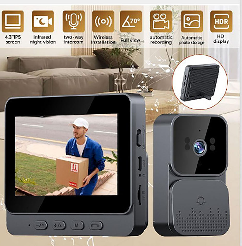 Home Security Group - ﻿ Kamera Bel Pintu 4G, Kamera