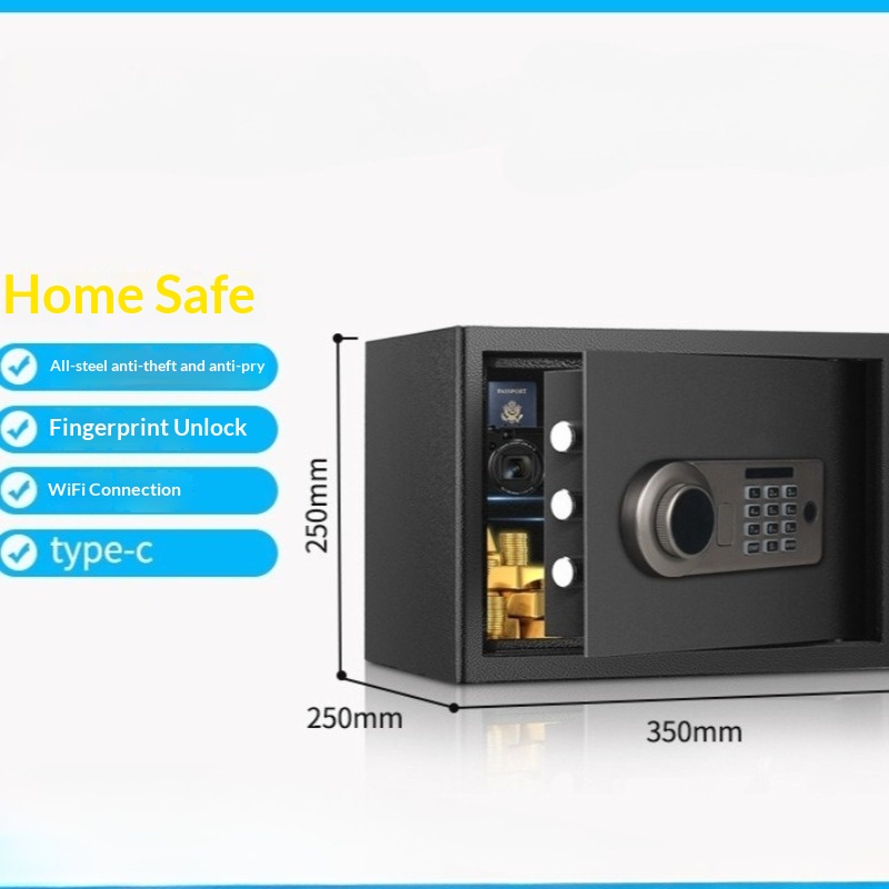 Safe Box Digital - Brankas Elektronik Mini 25cm untuk Rumah,