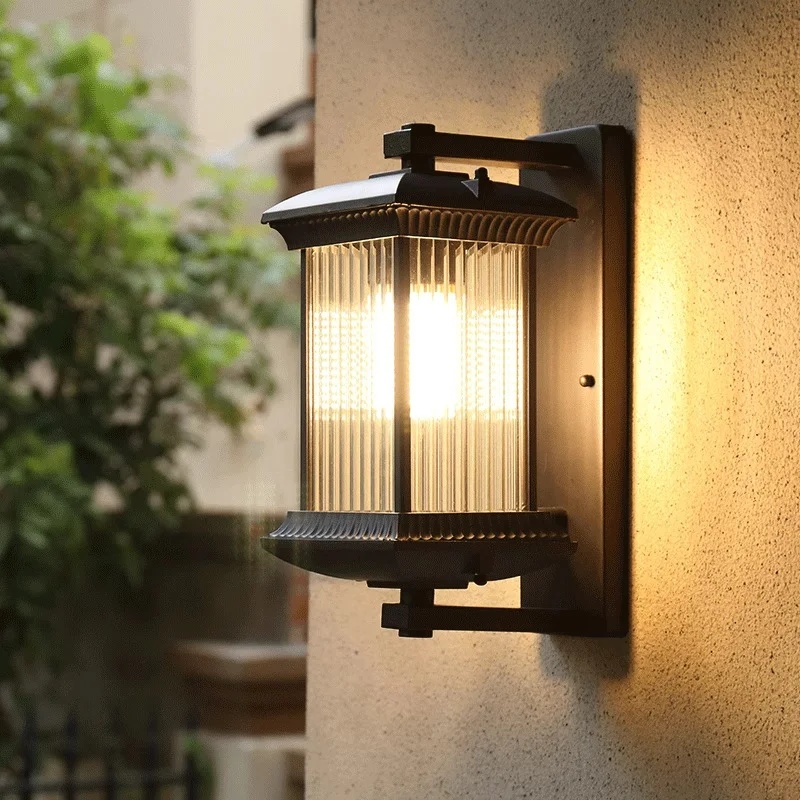 Home Security Yard Sign - Lampu Dinding Luar Ruangan Tahan Air
