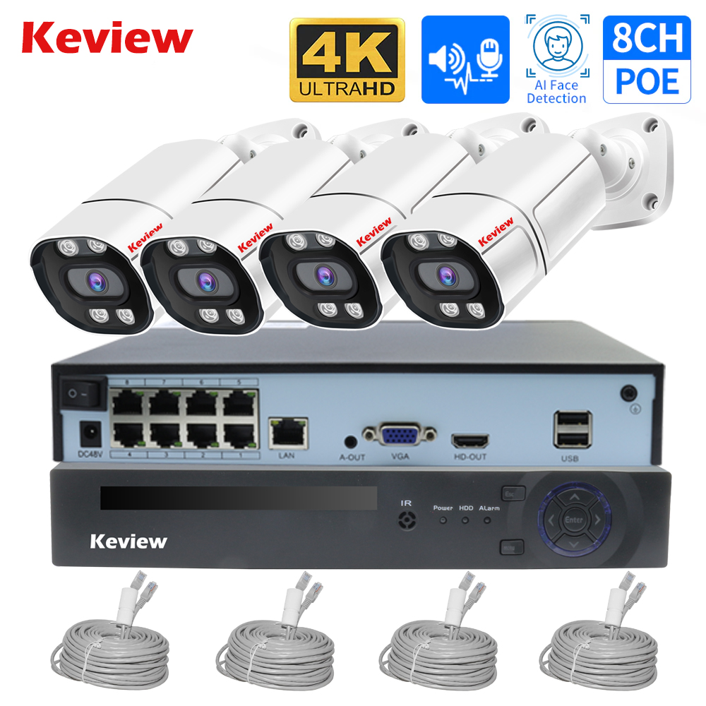 Nvr Kit 8 Channel - Set Kit Sistem Keamanan Kamera Pengawasan