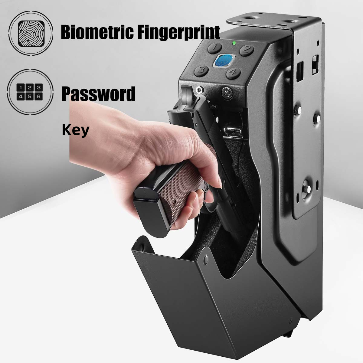 Safe Box Digital - Brankas Pistol Sidik Jari, Brankas Kunci