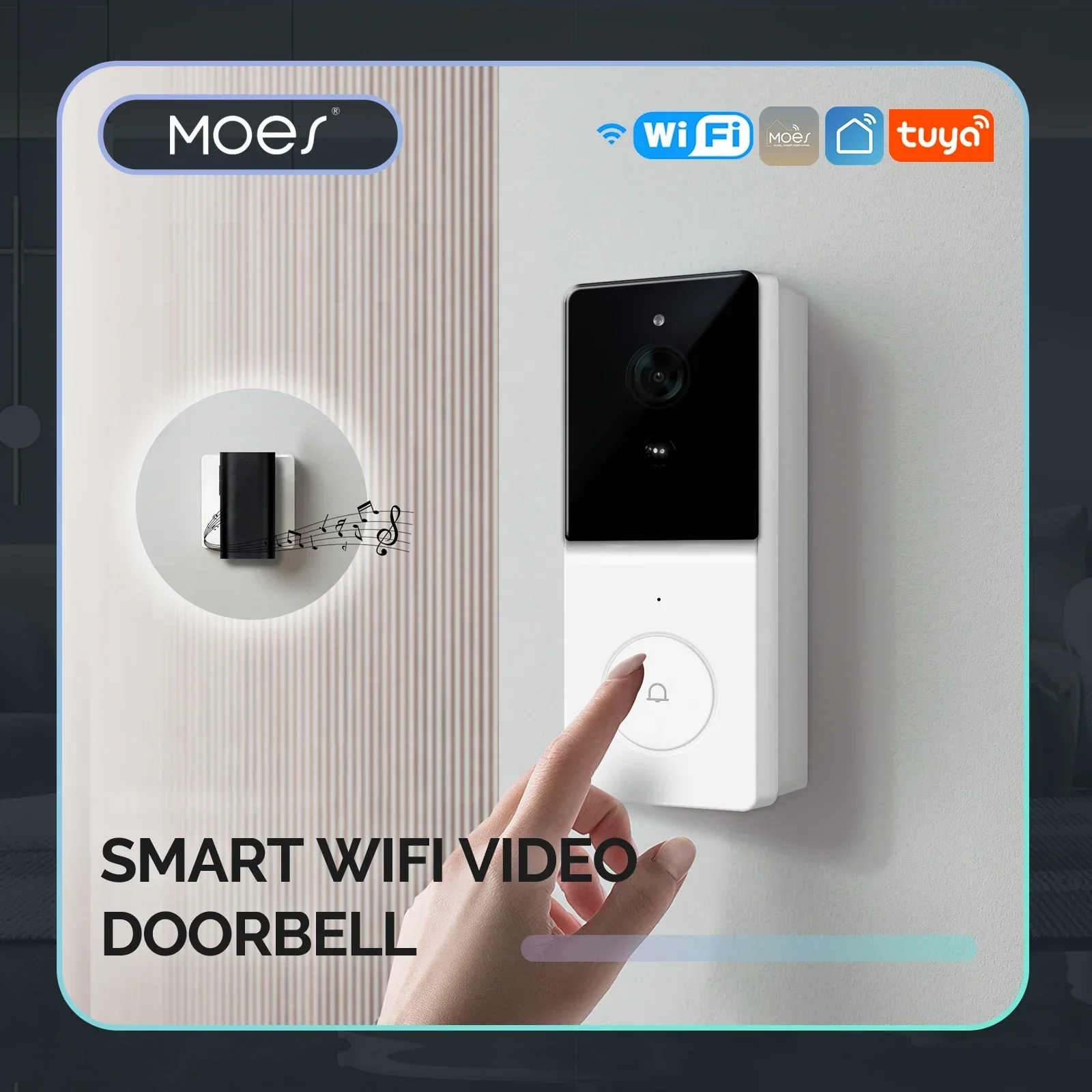 Home Security Product - MOES Tuya kamera bel pintu Video