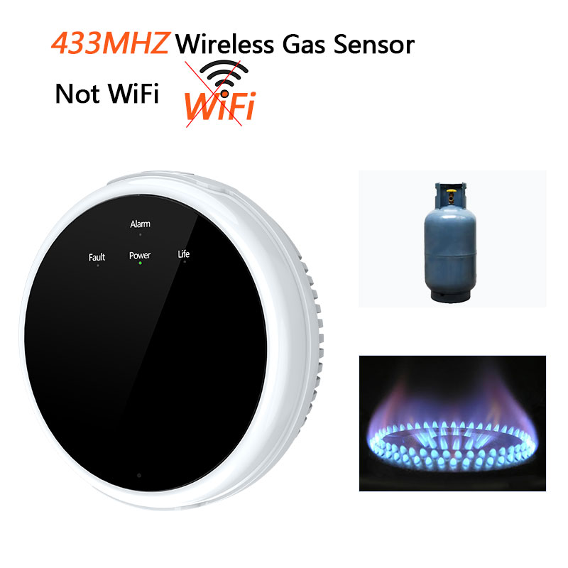Detektor Gas Nirkabel 433MHz S - Home Security Alarm System ulasan dan harga