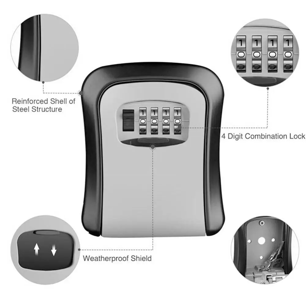 Kotak Kunci Tempel Dinding den - Home Security Group ulasan dan harga