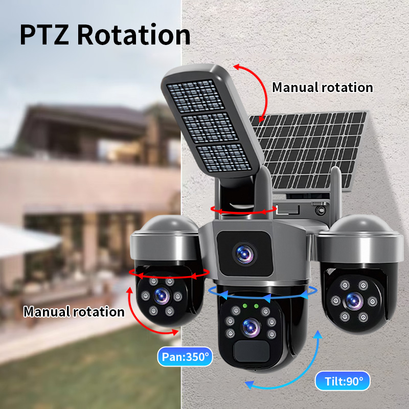 Kamera CCTV Keamanan Rumah 6MP - Home Security Flood Lights ulasan dan harga