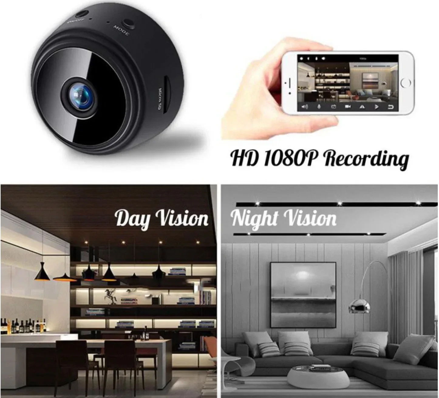 Kamera Mini OnePlus A9 1080P H - Home Security Group ulasan dan harga