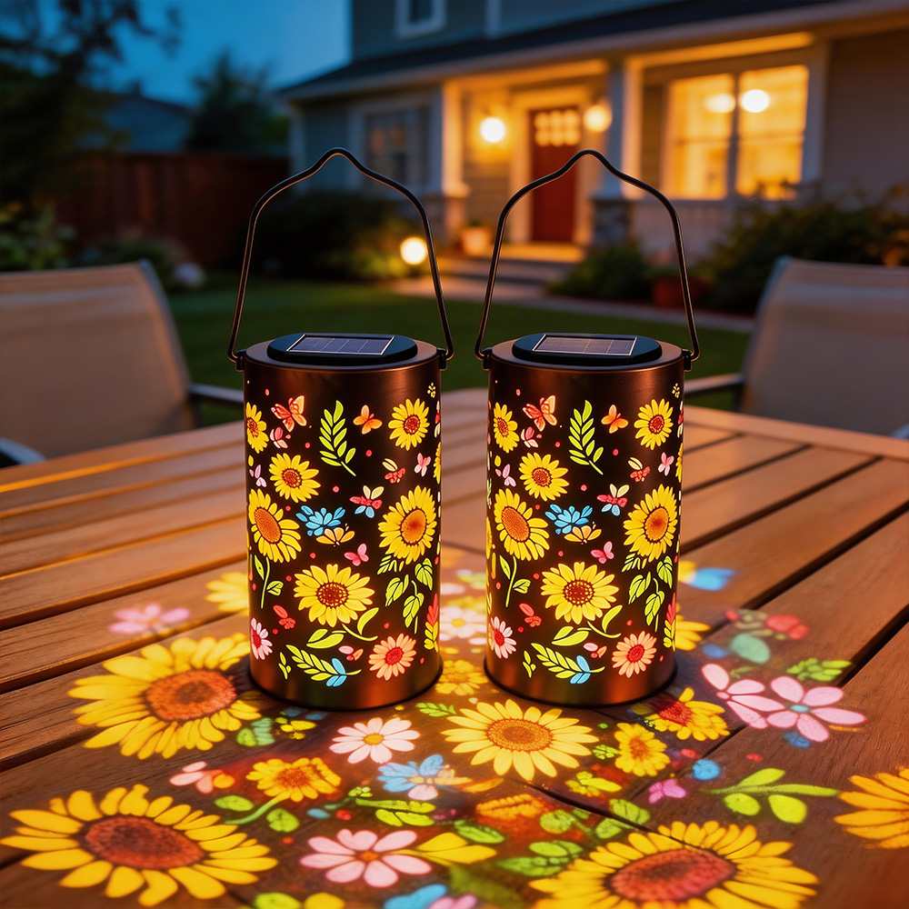 2 Buah Lentera Surya Bunga Mat - Home Security Yard Sign ulasan dan harga