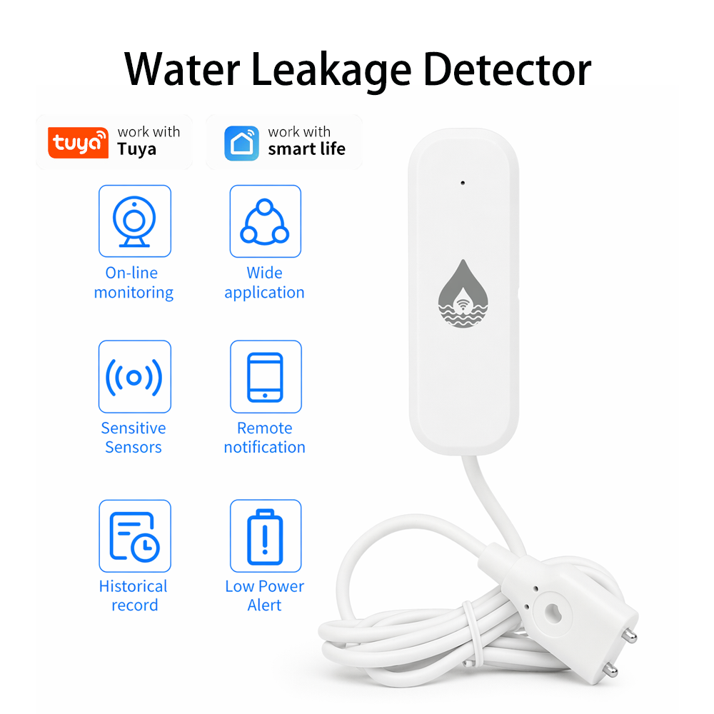 Sensor Alarm Kebocoran Air WiF - Home Security Monitor ulasan dan harga
