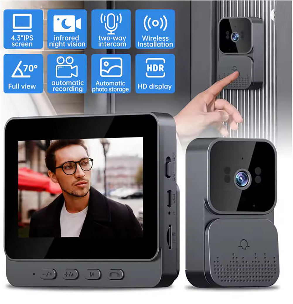    Kamera Bel Pintu 4G, Kamer - Home Security Group ulasan dan harga