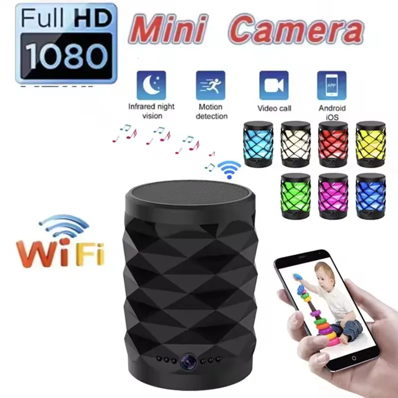 Kamera Wifi Mini HD Speaker Bl - Home Security Flood Lights ulasan dan harga