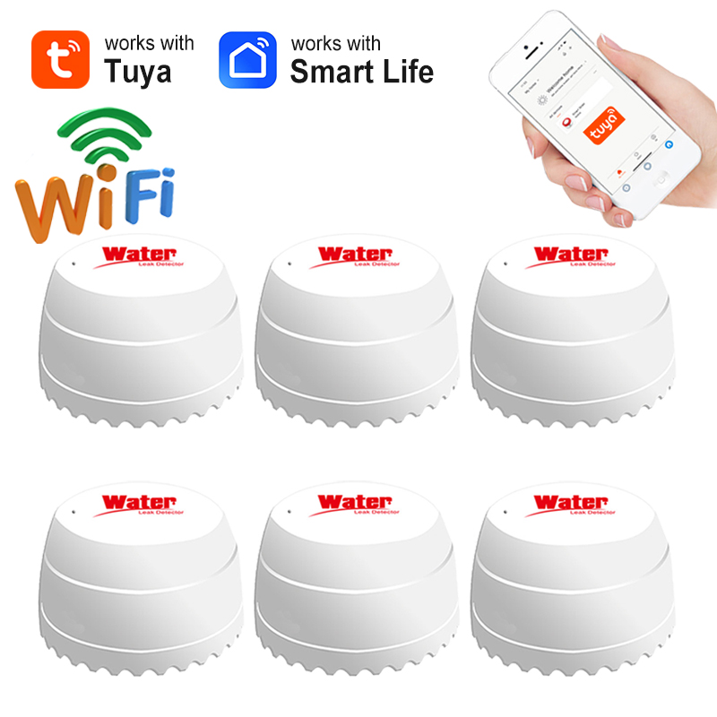 Tuya WiFi Sensor Kebocoran Air - Home Security Alarm System ulasan dan harga