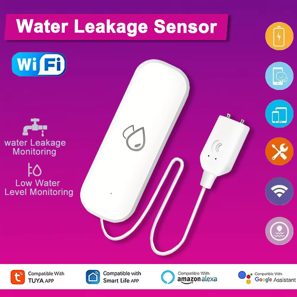 Sensor Alarm Kebocoran Air WiF - Home Security Monitor ulasan dan harga