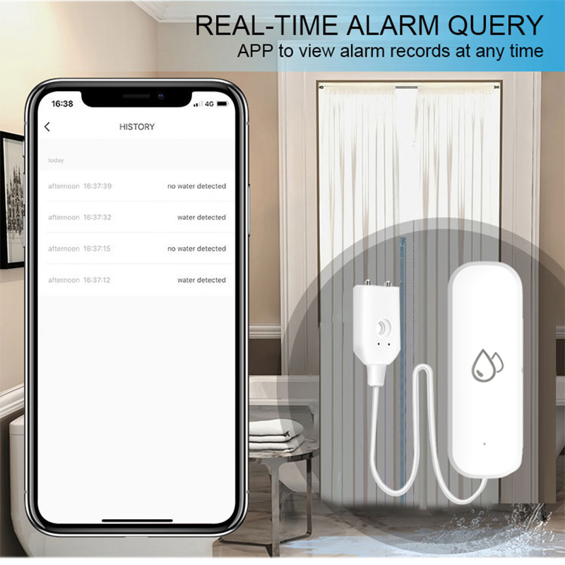 Sensor Alarm Kebocoran Air WiF - Home Security Monitor ulasan dan harga
