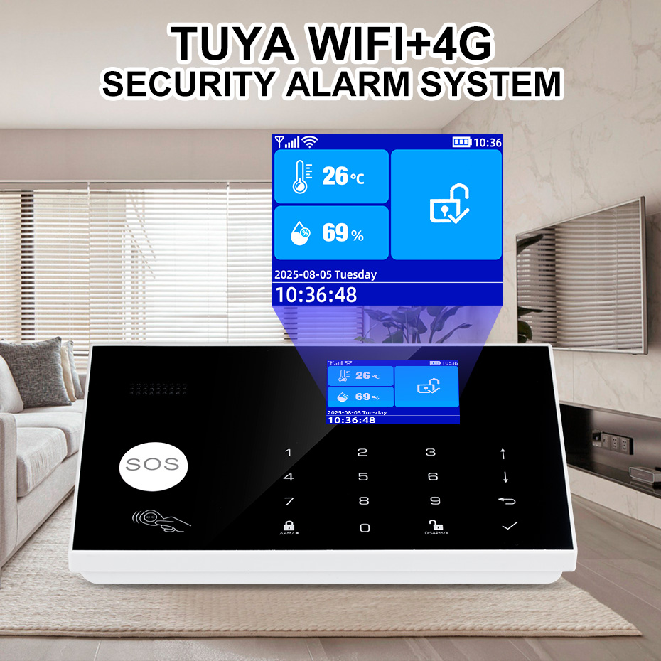 Sistem Alarm KERUI 4G dengan Z - Home Security Zones ulasan dan harga