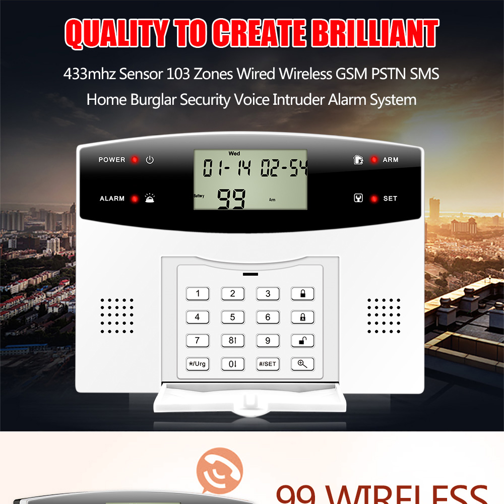 1Set Sistem Alarm Pencuri GSM  - Home Security Zones ulasan dan harga