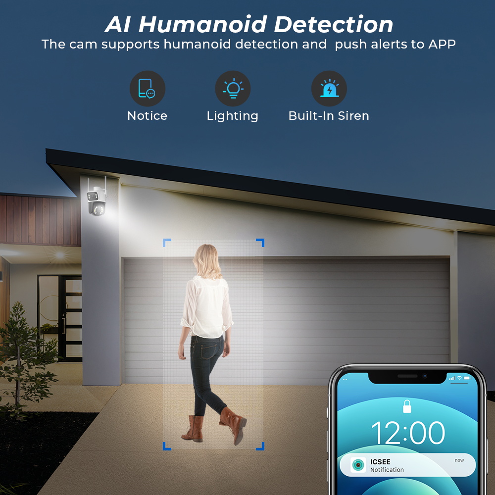 Kamera WiFi PTZ Luar Ruangan 8 - Home Security Product ulasan dan harga