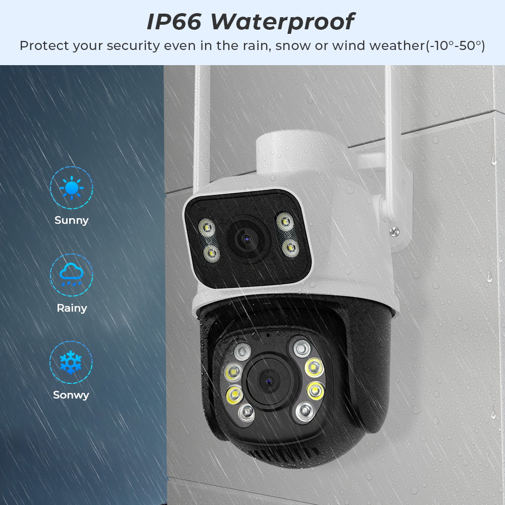Kamera WiFi PTZ Luar Ruangan 8 - Home Security Product ulasan dan harga