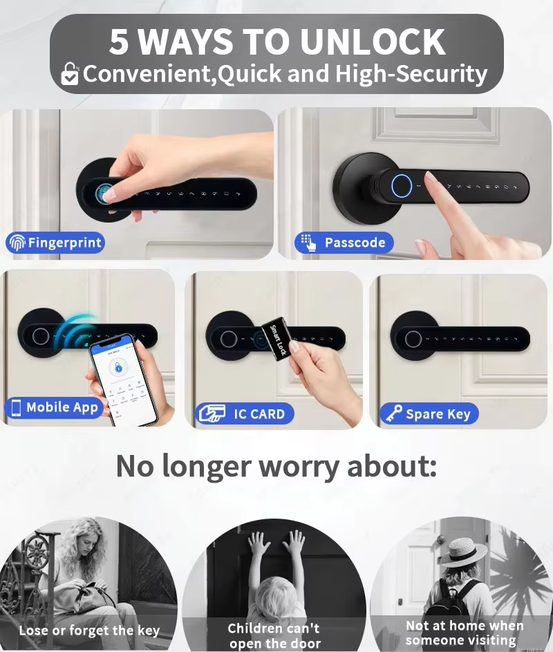 TTLock Smart Digital Door Lock - Home Security Group ulasan dan harga